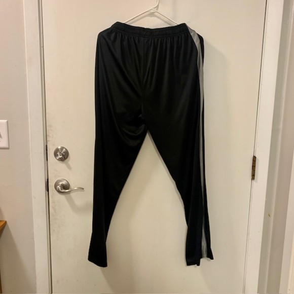 XPBX Pro Mens Black Athletic Drawstring Polyester Track Workout Pants Size Med - Picture 4 of 9